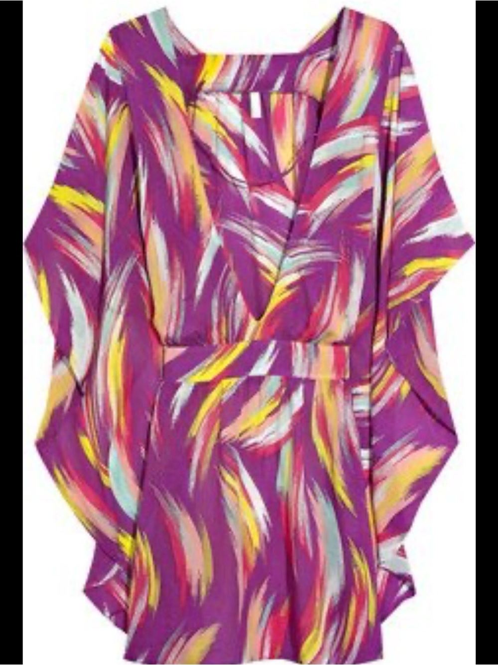 Vix Cover up Vibrant Purple and Pink Brushstroke